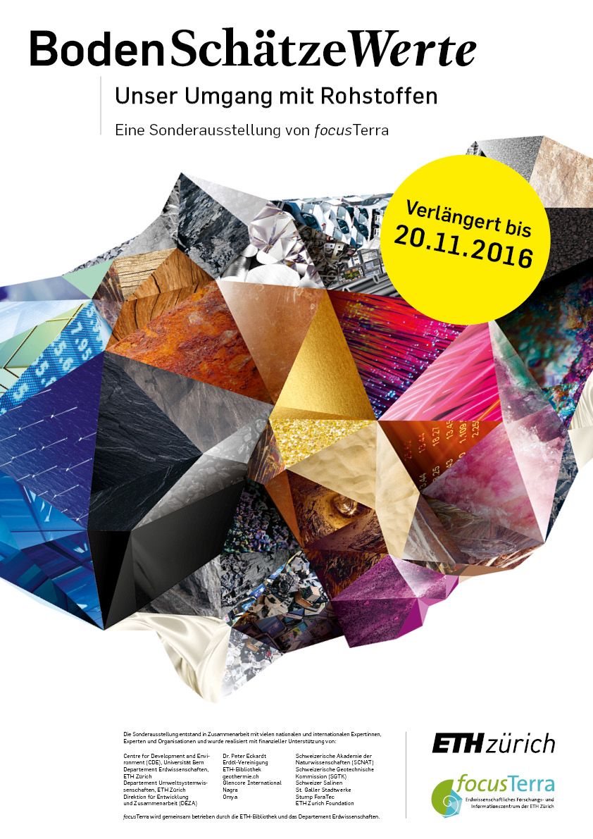 Plakat der Ausstellung "BodenSchätzeWerte"