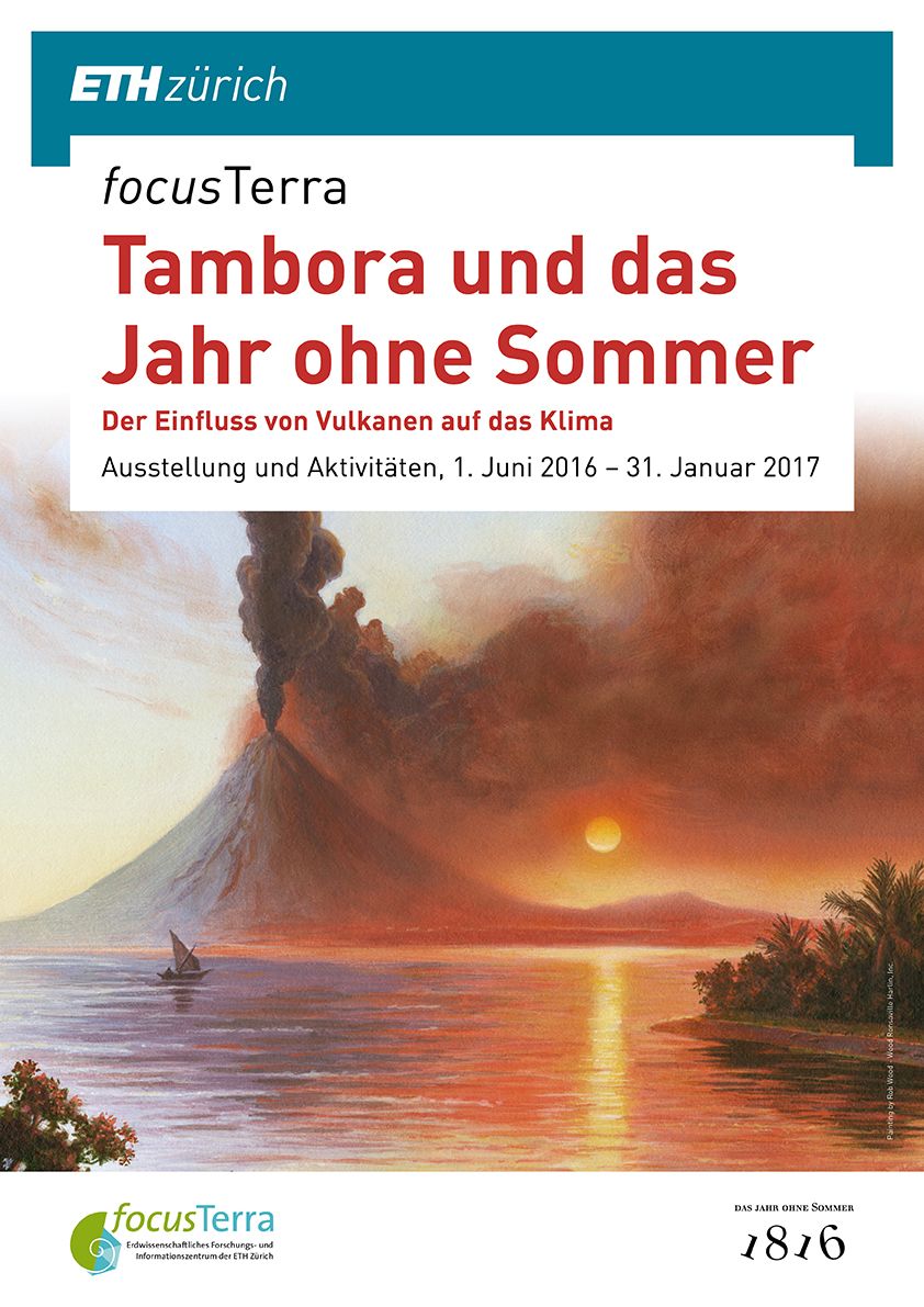 Plakat der Ausstellung "Tambora"