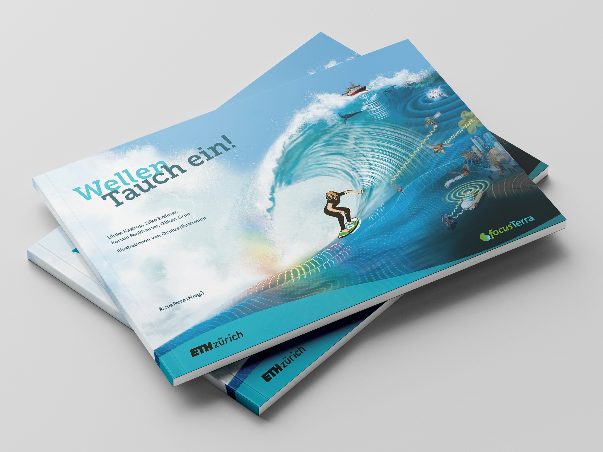 Mockup der Wellen-Publikation